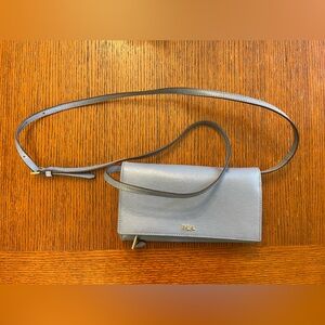 Lauren Ralph Lauren Baby Blue Crossbody Purse